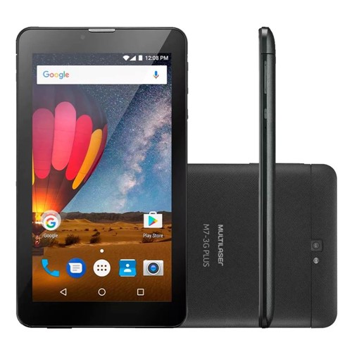 Tablet M7 8GB 3G Plus Preto NB269-Multilaser