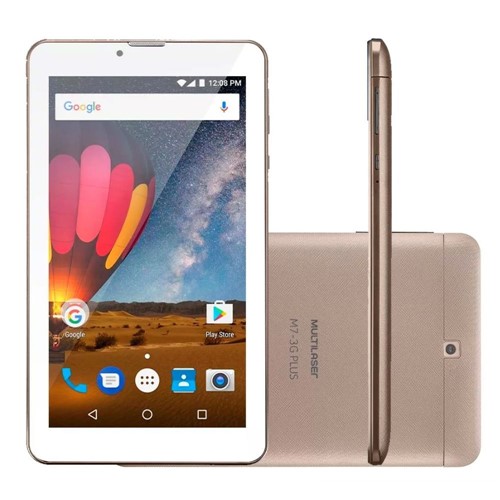 Tablet M7 3G Plus 7" QC Dourado NB272 - Multilaser