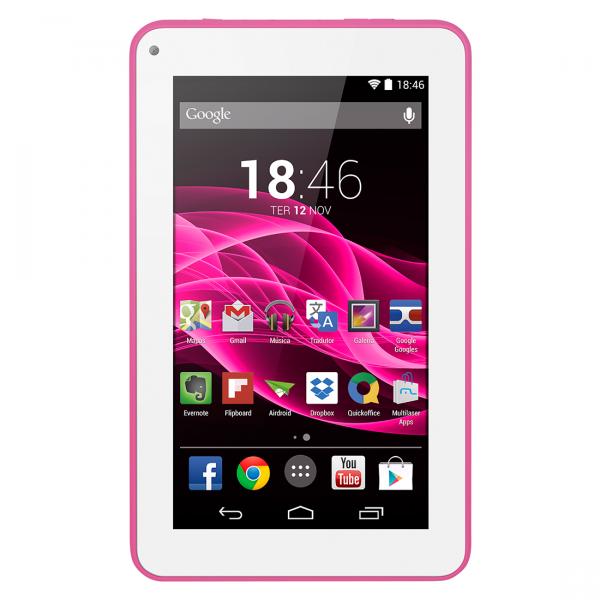Tablet M7S 7 Polegadas 8GB Quad Core Rosa NB186 - Multilaser - Multilaser