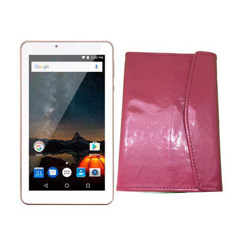 Tudo sobre 'Tablet M7s Plus Rosa Ouro Nb275 Android 7.0 Multilaser Bluetooth com Capa Rosa'