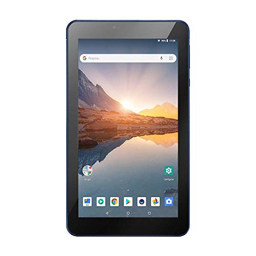 Tablet M7S Plus+ Wi-Fi e Bluetooth Quad Core Memória 16GB 7 Pol. Câmera Frontal 1.3MP e Traseira 2.0MP 1GB RAM Android 8.1 Azul Multilaser - NB299