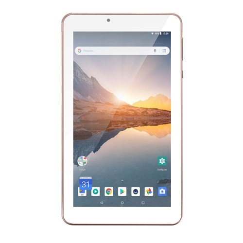 Tablet M7s Plus+ Wi-Fi e Bluetooth Quad Core Memória 16Gb 7 Pol. Câmera Frontal 1.3Mp e Traseira 2.0Mp 1Gb Ram Android 8.1 Rosa Multilaser - Nb300 Nb3