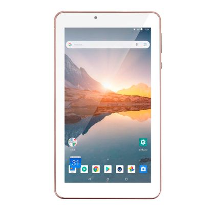 Tablet M7S Plus+ Wi-Fi e Bluetooth Quad Core Memória 16GB 7 Pol. Câmera Frontal 1.3MP e Traseira 2.0MP 1GB RAM Android 8.1 Rosa Multilaser - NB300 NB300