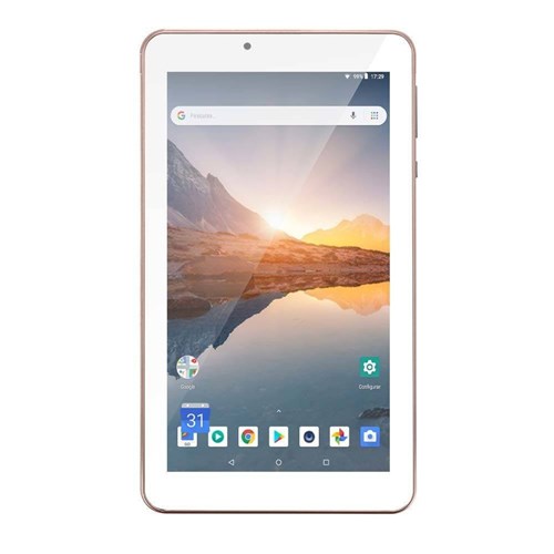 Tablet M7s Plus Wi-Fi e Bluetooth Quad Core Memoria 16Gb 7 Pol. Camera Frontal 1.3Mp e Traseira 2.0Mp 1Gb Ram Android 8.1 Rosa Multilaser Nb300 Rosa