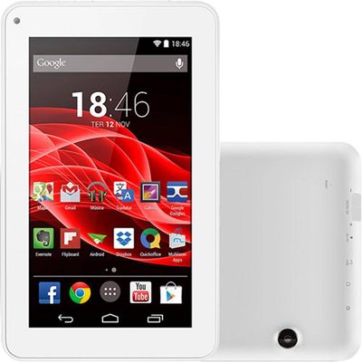 Tablet M7s Quad Core Android 4.4 Wi-fi 7 8gb Multilaser Branco