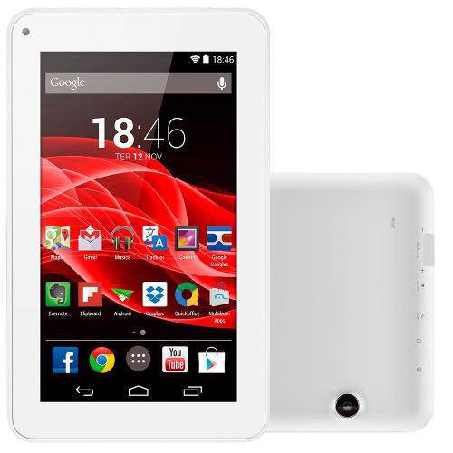 Tablet M7s Tela 7 Processador Quad-Core 1.2ghz Android 4.4 8gb de Memória Wi-Fi