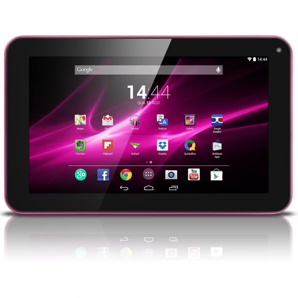 Tablet M9 9 Polegadas 8GB Quad Core Rosa NB174 - Multilaser - Multilaser