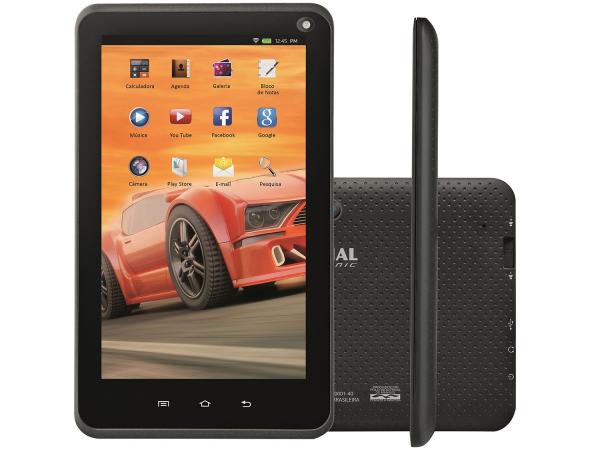 Tablet Mondial NTB 12G 8GB 7” Wi-Fi Android 5.1 - Proc.Quad Core Câmera Integrada