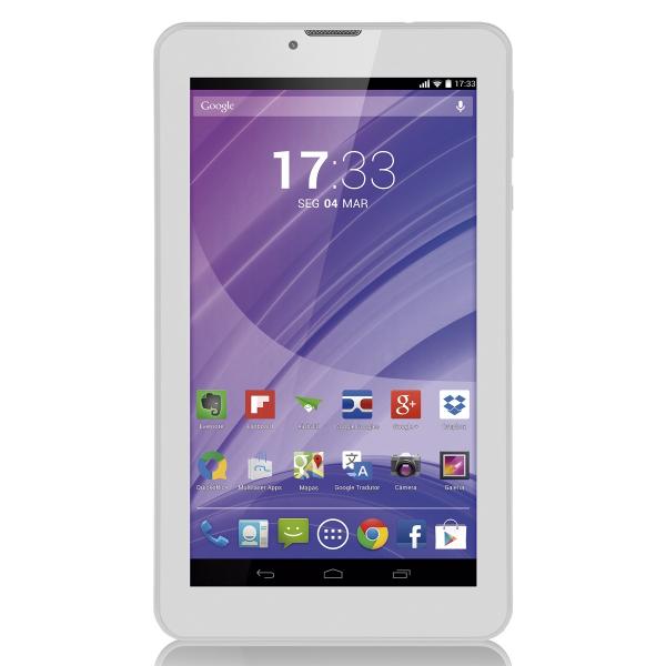 Tablet Multilaser Branco M7 3G Quad Core Câmera Wi-Fi Tela 7 Memória 8Gb Dual Chip - NB224