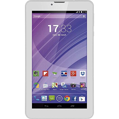 Tablet Multilaser Branco M7 3G Quad Core Câmera Wi-Fi Tela 7 Memória 8GB Dual Chip - NB224