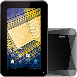 Tablet Multilaser Diamond com Android 4.0 Wi-Fi Tela 7'' Touchscreen Preto e Memória Interna 4GB