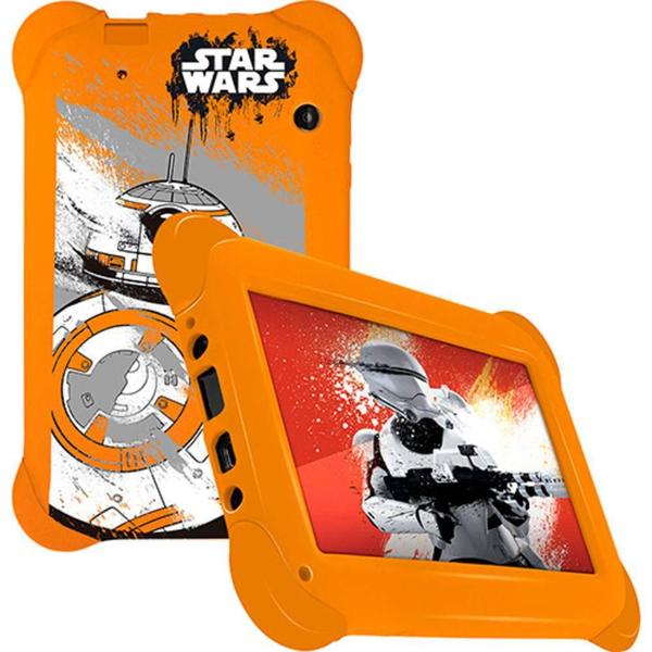 Tablet Multilaser Disney Star Wars NB238, 7", Android, 8GB, 2MP - Laranja