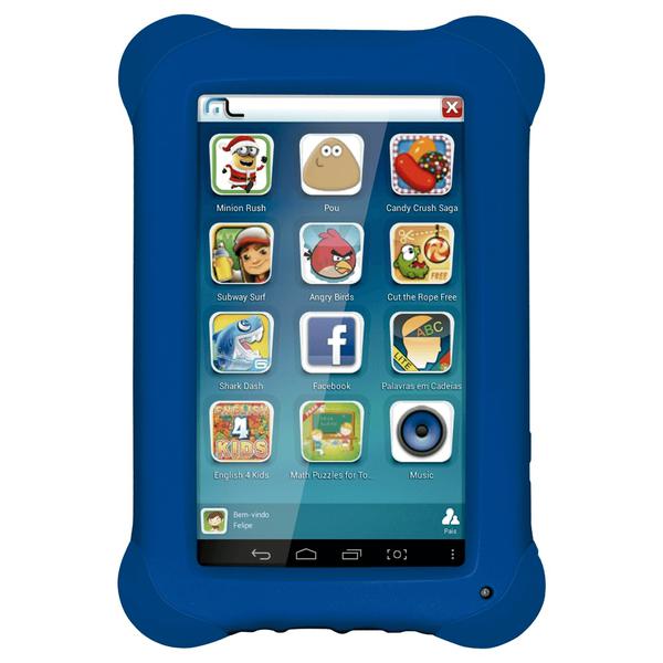 Tablet Multilaser Kid Pad 8Gb , Quad Core , Android 4.4 , Cam 2.0 MP, Azul - NB194