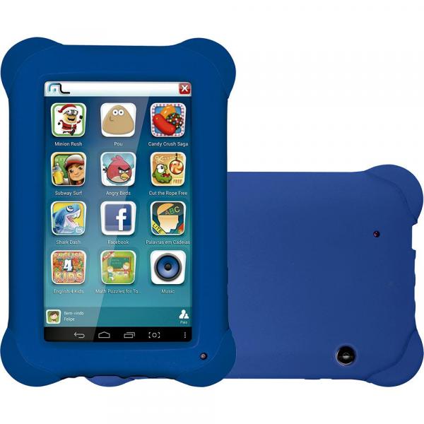 Tablet Multilaser Kid Pad 8gb Wi-Fi Tela 7" Android 4.2 Processador Dual Core 2x1,2ghz - Azul