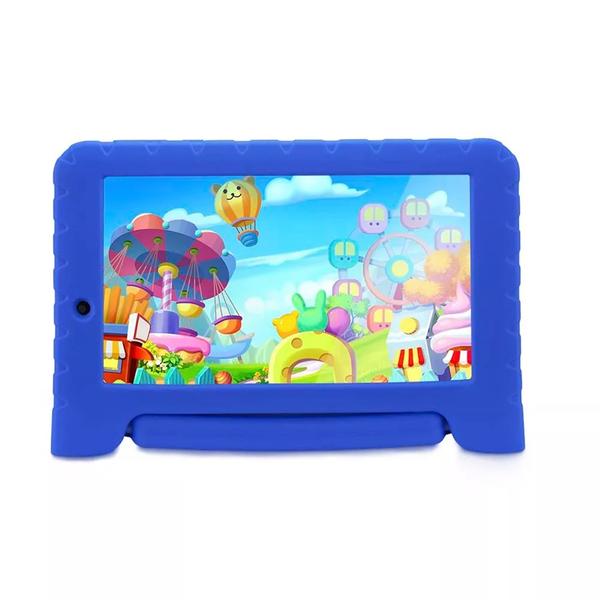 Tablet Multilaser Kid Pad Plus Azul 1GB Android 7 Wifi Memória 8GB Quad Core Multilaser NB278