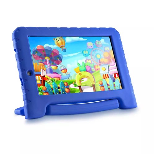 Tablet Multilaser Kid Pad Plus Azul 1GB Android 7 Wifi Memória 8GB Quad Core Multilaser