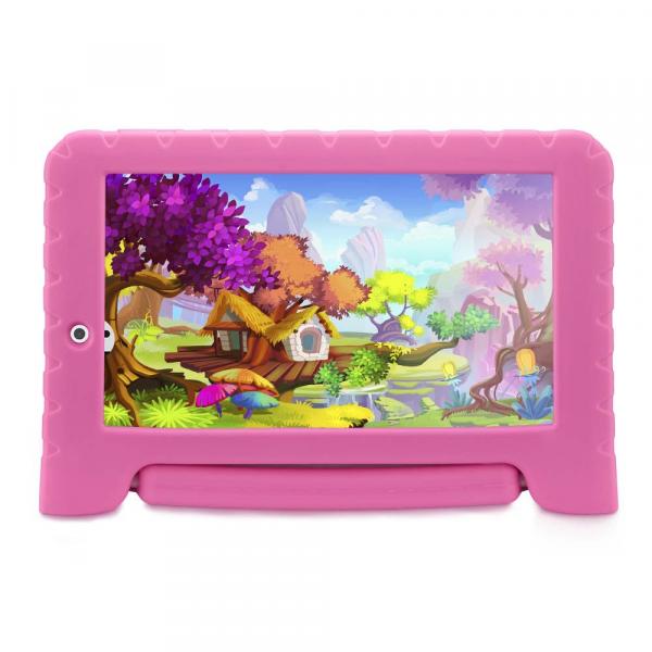 Tablet Infantil Multilaser Kid Pad Plus 8GB Tela 7” Android Processador Quadcore Câmera Integrada - Rosa