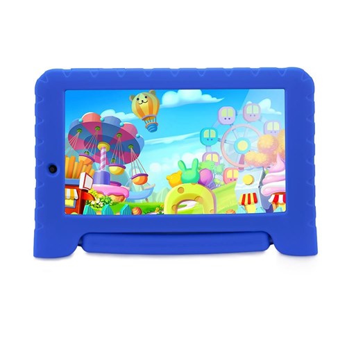 Tablet Multilaser Kid Pad Plus Tela 7” Quad Core Wi-fi Dual Câmera Memória 8GB Azul NB278
