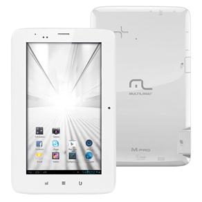 Tablet Multilaser M-Pro 3G NB072 com Tela 7", 4GB, Câmera 2MP, GPS, Rádio FM, Bluetooth, Entrada para Cartão, Wi-Fi e Android 4.1 – Branco