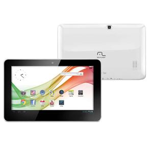 Tablet Multilaser M10 NB054 com Tela 10.1" HD, 4GB, Câmera 2MP, Slot para Cartão, Wi-Fi, Suporte à Modem Externo 3G e Android 4.1 - Branco