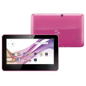 Tablet Multilaser M10 NB055 com Tela 10.1" HD, 4GB, Câmera 2MP, Slot para Cartão, Wi-Fi e Android 4.1 - Rosa
