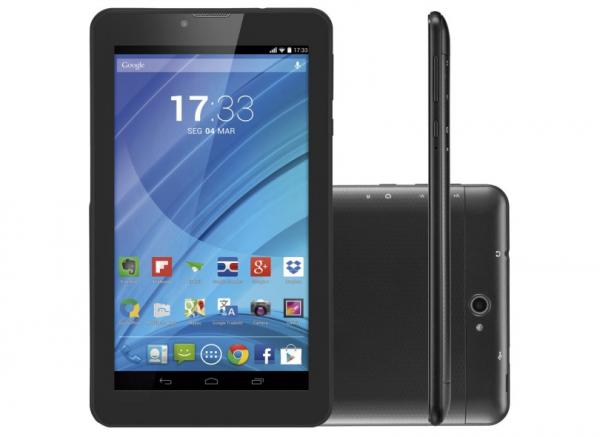 Tablet Multilaser M7 Dual Chip 3G Wi-Fi Quad Core Android 8GB Preto com Camera Nb223