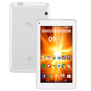 Tablet Multilaser M7-i Branco com Tela 7”, Memória 8GB, Dual Câmera, Wi-Fi, Bluetooth, Android 4.4 Kit Kat e Processador Intel® Atom Quad Core 1,8GHz