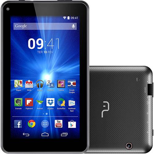 Tablet Multilaser M7-i NB190 8GB 3G Wi-FI Tela 7" Android 4.4 Quad Core - Preto