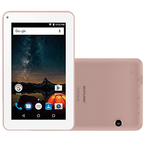 Tablet Multilaser M7-S, 7', Android 7.0, 2Mp, 8Gb - Rosa