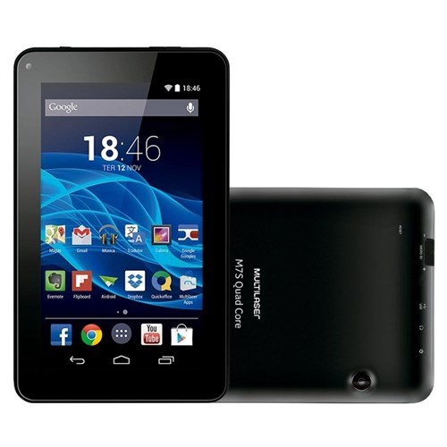 Tablet Multilaser M7-S Nb283, Android 7.0, 8Gb, 7', Dual Câmera - Preto
