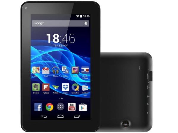Tablet Multilaser M7S 8GB 7” Wi-Fi - Android 4.4 Proc. Quad Core Câmera Integrada