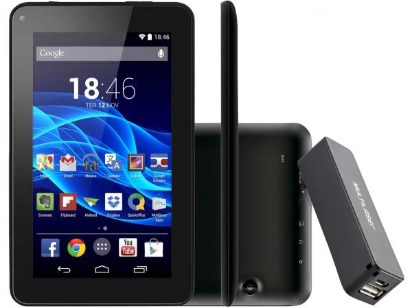 Tudo sobre 'Tablet Multilaser M7s 8GB 7" Wi-Fi - Android 4.4 Proc. Quad Core com Power Bank'