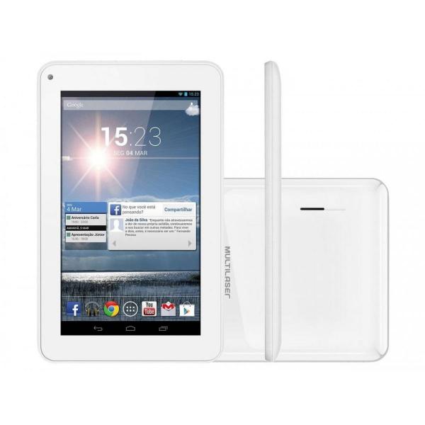 Tablet Multilaser M7S 8GB Wi-Fi Tela 7" Android 4.4 Quad Core NB185 Branco