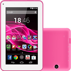 Tablet Multilaser M7S 8GB Wi-Fi Tela 7" Android 4.4 Quad Core - Rosa