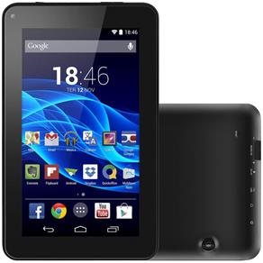 Tablet Multilaser M7S NB-184 Quad Core Android 4.4 Kit Kat Dual Câmera Wi-Fi Tela Capacitiva 7" Memória 8GB
