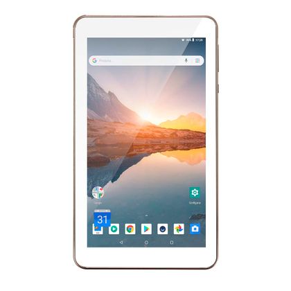 Tablet Multilaser M7S Plus 1GB 16GB Wi-Fi Bluetooth Quad Core 7 Pol. Câmera Frontal 1.3MP e Traseira 2.0MP Android 8.1 Dourado - NB301 NB301