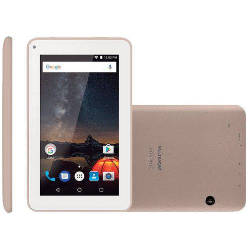 Tablet Multilaser M7S Plus, 7'', 8GB, Wi-Fi, Bluetooth, Dourado - NB276
