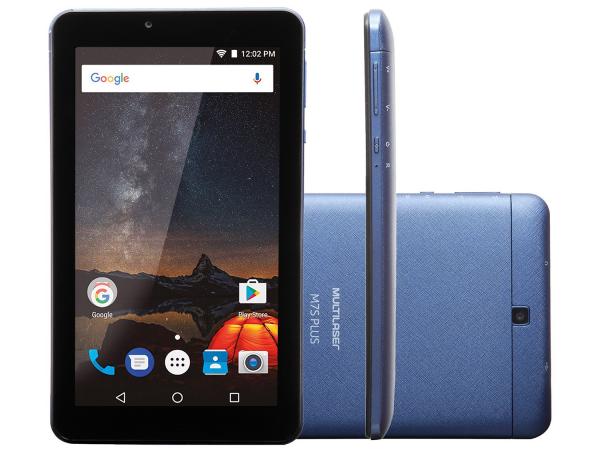 Tablet Multilaser M7S Plus 8GB 7” Wi-Fi - Android 7.0 Quad Core Câmera Integrada