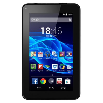 Tablet Multilaser M7S, Quad Core, 8GB, Dual Câmera, Wi-Fi, Preto - NB184