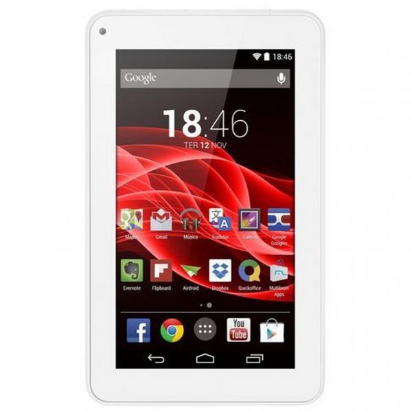 Tablet Multilaser M7s - Tela 7 Android 4.4 Quad Core 1.2ghz, Camera, 8gb, 3g Wi-fi - Nb185 - Branco