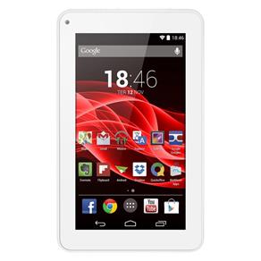 Tablet Multilaser M7s - Tela 7', Android 4.4, Quad Core 1.2GHz, Câmera, 8GB, 3G, Wi-Fi - NB185 Branco