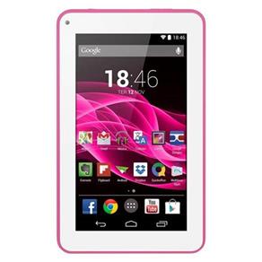 Tablet Multilaser M7s - Tela 7?, Android 4.4, Quad Core 1.2GHz, Câmera, 8GB, 3G , Wi-Fi - NB186 Rosa