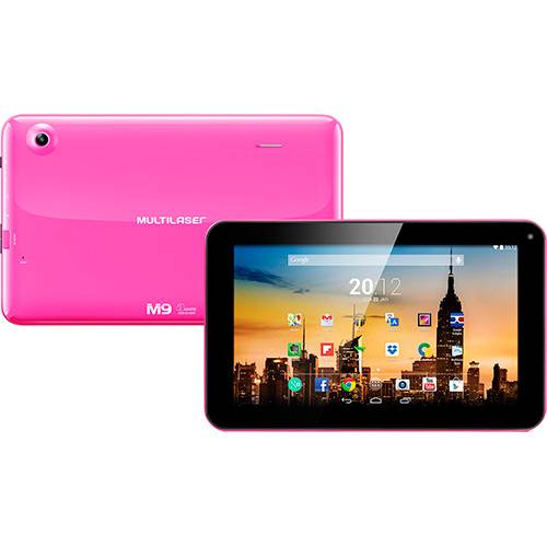 Tudo sobre 'Tablet Multilaser M9 8GB W-Fi Tela 9" Android 4.4 Processador Dual Core A23 1,2GHz- Rosa'
