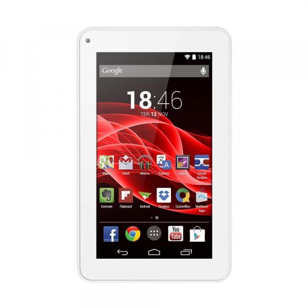 Tablet Multilaser ML Supra Branco Tela 7 Quad Core Android 4.4 Wi-Fi 7 HD 8GB
