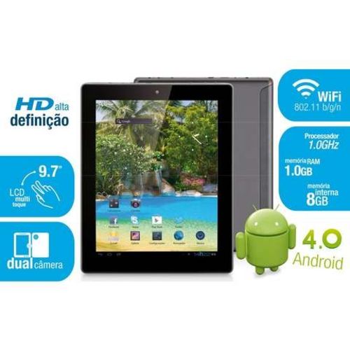 Tablet Multilaser Nb011 Tela 9,7'' Wi-fi Preto