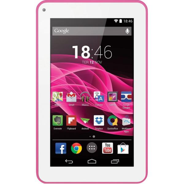 Tablet Multilaser NB186 M7S 8GB Quad Core 7 Rosa