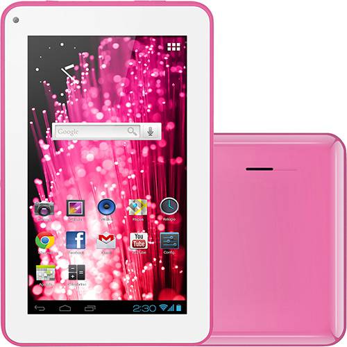 Tudo sobre 'Tablet Multilaser PC7 M7-S 4GB Wi-fi Tela 7" Android 4.1 Processador 1.2 GHz - Rosa'