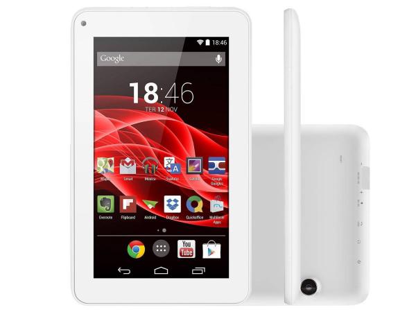 Tablet Multilaser Supra 8GB 7” Wi-Fi - Android 4.4 Proc. Quad Core Câmera Integrada