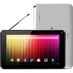 Tablet Navcity NT2755 com Android 4.0 Wi-Fi Tela 7" Touchscreen Branco e Memória Interna 4GB
