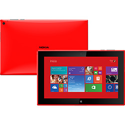Tablet Nokia Lumia 2520 32GB Wi-fi + 4G Tela IPS 10.1" Windows 8.1 RT Processador Qualcomm Quad-core 2.2GHz - Vermelho